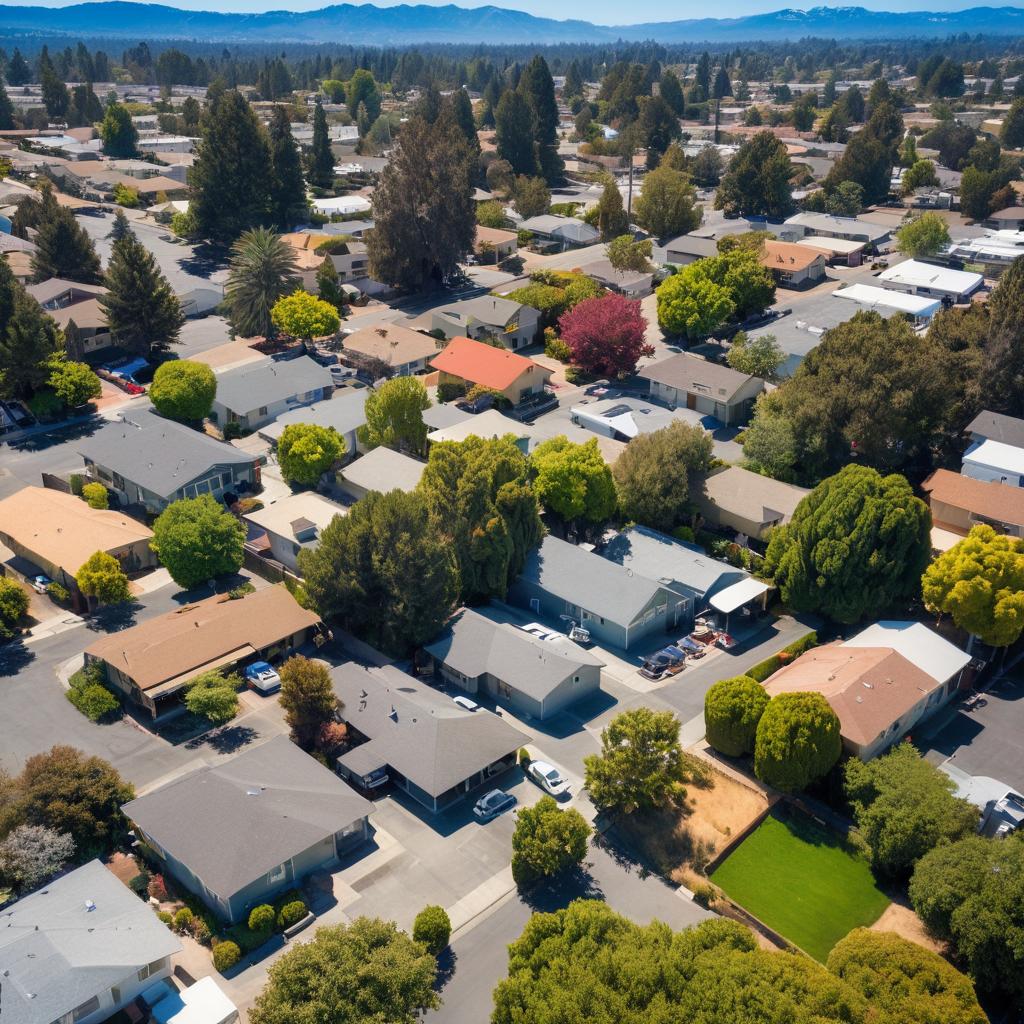 This image showcases the vibrant real estate scene in Santa Rosa with numerous agencies like RE/MAX Gold and auction houses including Santa Rosa Property Exchange, The Auction House, Noveau Auctions, and Santa Rosa Real Estate Exchange, as well as engaged buyers and agents in lively negotiations.